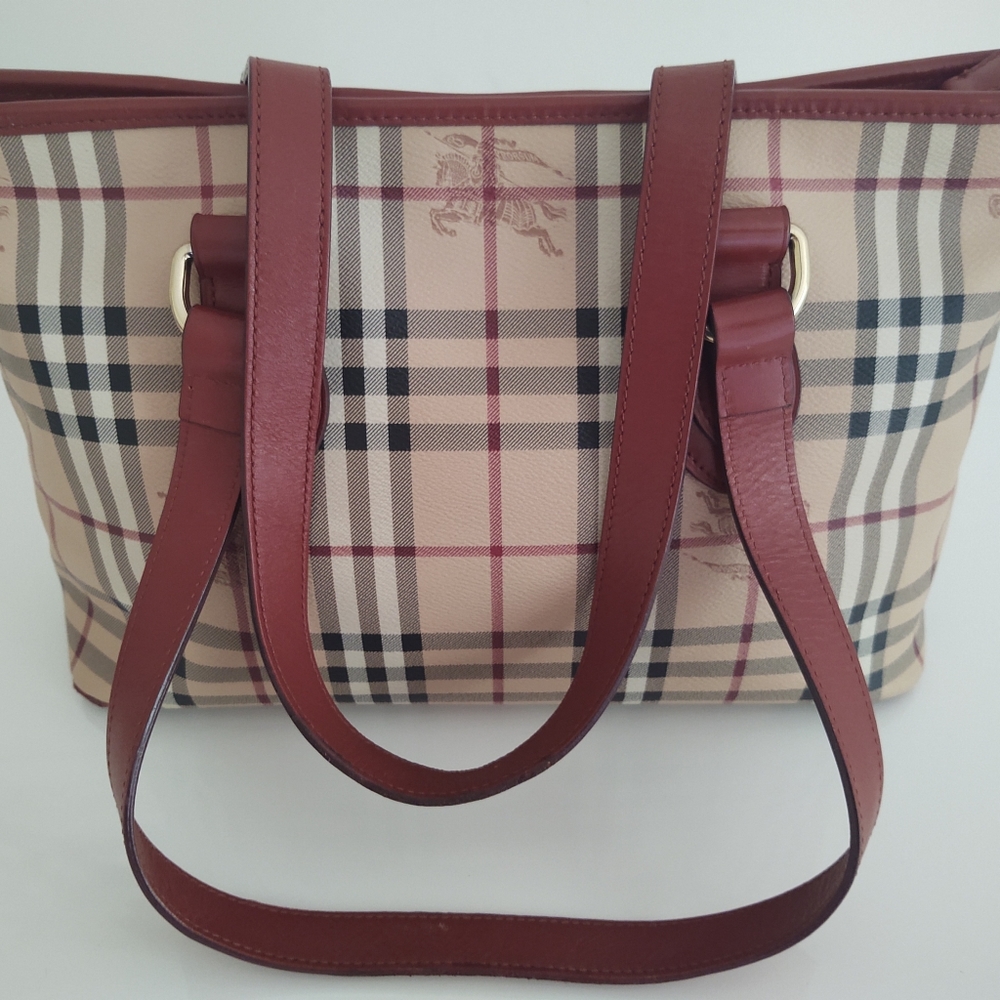 Burberry Haymarket Medium Tote - Picture 10 of 14